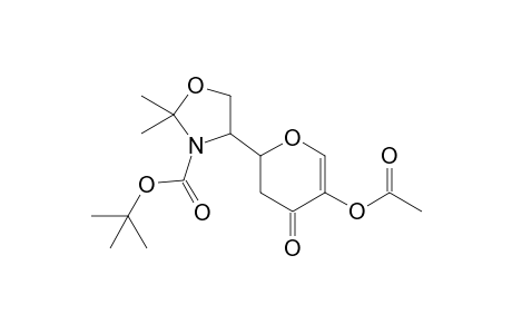 4-(5-acetoxy-4-keto-2,3-dihydropyran-2-yl)-2,2-dimethyl-oxazolidine-3-carboxylic acid tert-butyl ester