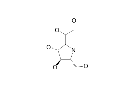 2R-HYDORXYMETHYL-5-(1,2,DIHYDROXYETHAN)-3R,4R-DIHYDROXYPYRROLIDINE;HOMO-DMDP