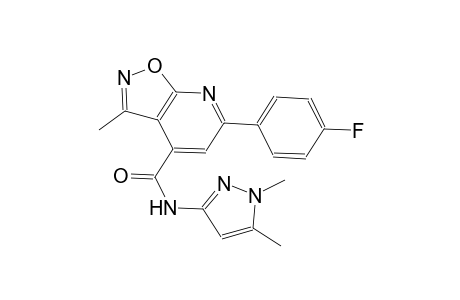 isoxazolo[5,4-b]pyridine-4-carboxamide, N-(1,5-dimethyl-1H-pyrazol-3-yl)-6-(4-fluorophenyl)-3-methyl-