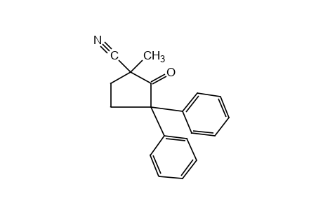 3,3-diphenyl-1-methyl-2-oxocyclopentanecarbonitrile