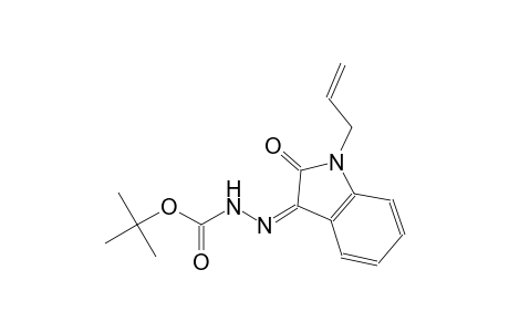 tert-butyl (2Z)-2-(1-allyl-2-oxo-1,2-dihydro-3H-indol-3-ylidene)hydrazinecarboxylate