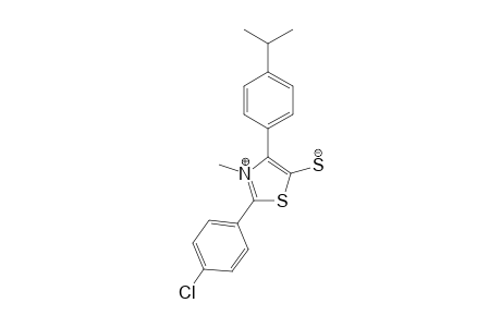 Mesoionic 2-(4-Chlorophenyl)-3-methyl-4-(4'-isopropylphenyl)-1,3-thiazolium-5-thioate