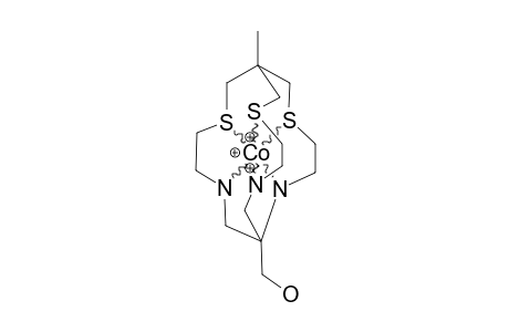 8-HYDROXYMETHYL-1-METHYL-3,13,16-TRITHIA-6,10,19-TRIAZABICYClO-[6.6.5]-NONADECANE-COBALT-(III)