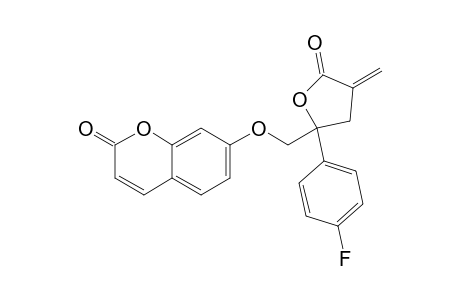 7-{[2-(4-FLUOROPHENYL)-2,3,4,5-TETRAHYDRO-4-METHYLENE-5-OXO-2-FURANYL]-METHOXY}-2-H-1-BENZOPYRAN-2-ONE