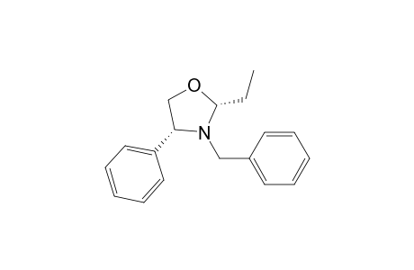 (2R,4R)-2-ethyl-4-phenyl-3-(phenylmethyl)-1,3-oxazolidine