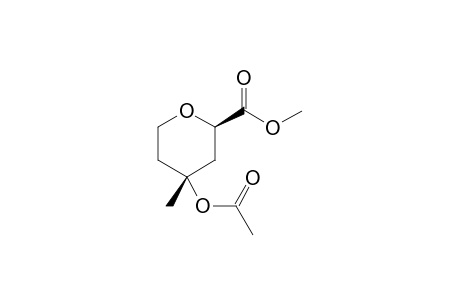 rel-(2R,4R)-4-Acetoxy-2-carbomethoxy-4-methylterahydropyran