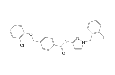 4-[(2-chlorophenoxy)methyl]-N-[1-(2-fluorobenzyl)-1H-pyrazol-3-yl]benzamide