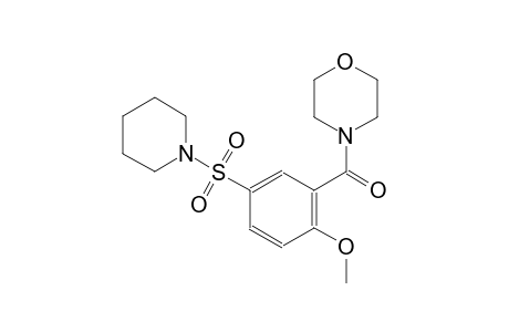 4-[2-methoxy-5-(1-piperidinylsulfonyl)benzoyl]morpholine