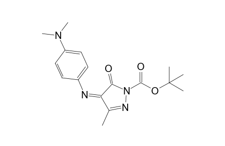 1-(t-Butoxycarbonyl)-3-methyl-4-[4-(N',N'-dimethylamino)phenylimino]-1H-pyrazol-5(4H)-one