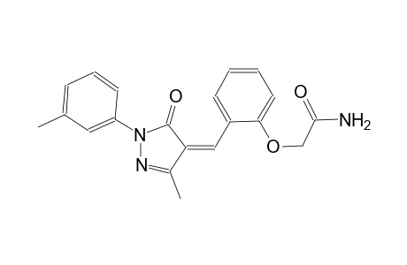 2-(2-{(Z)-[3-methyl-1-(3-methylphenyl)-5-oxo-1,5-dihydro-4H-pyrazol-4-ylidene]methyl}phenoxy)acetamide