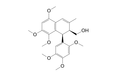 1-(2,4,5-Trimethoxyphenyl)-5,7,8-trimethoxy-3-methyl-1,2-dihydronaphthalene-2-methanol