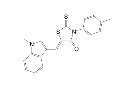 (5Z)-5-[(1-methyl-1H-indol-3-yl)methylene]-3-(4-methylphenyl)-2-thioxo-1,3-thiazolidin-4-one