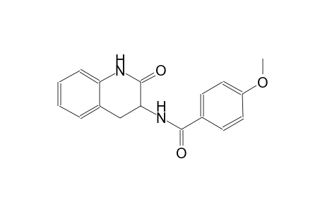 benzamide, 4-methoxy-N-(1,2,3,4-tetrahydro-2-oxo-3-quinolinyl)-