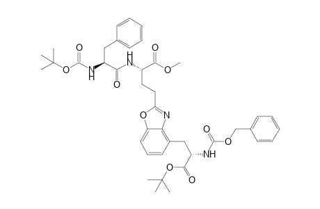 (2S)-2-[[(2S)-2-[[(2-methylpropan-2-yl)oxy-oxomethyl]amino]-1-oxo-3-phenylpropyl]amino]-4-[4-[(2S)-3-[(2-methylpropan-2-yl)oxy]-3-oxo-2-(phenylmethoxycarbonylamino)propyl]-1,3-benzoxazol-2-yl]butanoic acid methyl ester