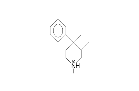 cis-4-Phenyl-1,3,4-trimethyl-piperidinium cation