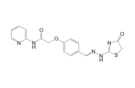 2-(4-((2-(4-oxo-4,5-dihydrothiazol-2-yl) hydrazono)methyl)phenoxy)-N-(pyridin-2-yl)acetamide