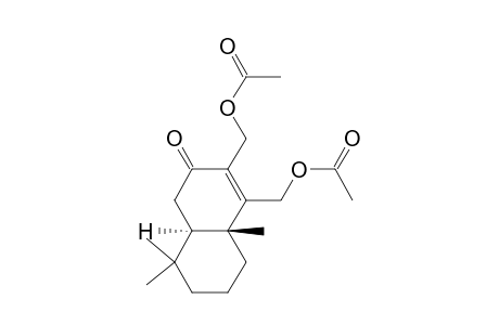 2(1H)-Naphthalenone, 3,4-bis[(acetyloxy)methyl]-4a,5,6,7,8,8a-hexahydro-4a,8,8-trimethyl-, (4aR-trans)-