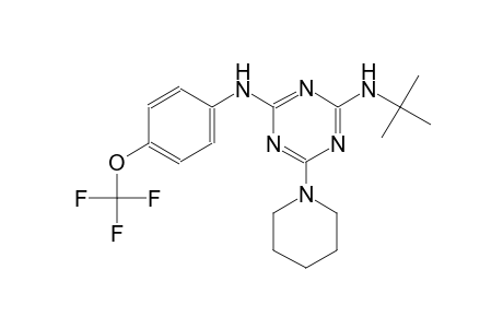2-N-tert-butyl-6-piperidin-1-yl-4-N-[4-(trifluoromethoxy)phenyl]-1,3,5-triazine-2,4-diamine