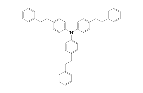 Benzenamine, 4-(2-phenylethyl)-N,N-bis[4-(2-phenylethyl)phenyl]-