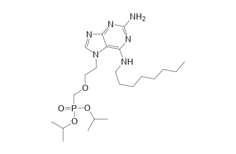 Diisopropyl{2-[2-amino-6-(n-octylamino)-7H-purine-7-yl]ethoxy}methylphosphonate