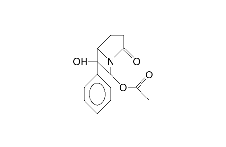 7-Acetoxy-6-hydroxy-6-phenyl-1-aza-bicyclo(3.2.0)heptan-2-one
