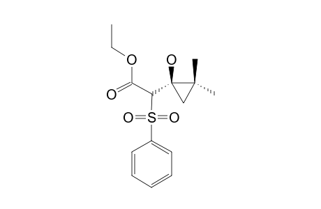 1-[(Benezenesulfonyl)-(ethoxycarbonyl)-methyl]-2,2-di-methylcyclopropane