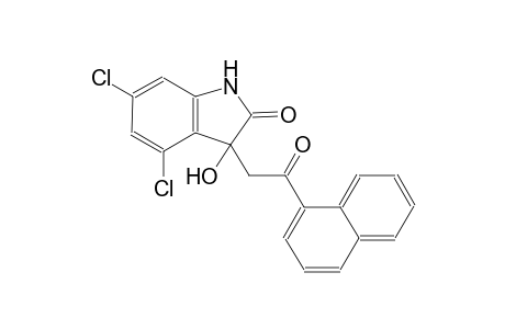 4,6-dichloro-3-hydroxy-3-[2-(1-naphthyl)-2-oxoethyl]-1,3-dihydro-2H-indol-2-one
