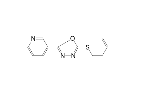 pyridine, 3-[5-[(3-methyl-3-butenyl)thio]-1,3,4-oxadiazol-2-yl]-