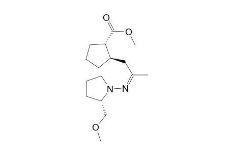 (+)-(2S,1"R,2"S)-1-{-2'-[2"-(Methoxycarbonyl)cyclopentyl]-1-methylethylideneamino)-2-(methoxymethyl) pyrrolidine