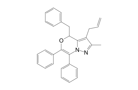 3-allyl-4-(benzyl)-2-methyl-6,7-di(phenyl)-4H-pyrazolo[5,1-c][1,4]oxazine