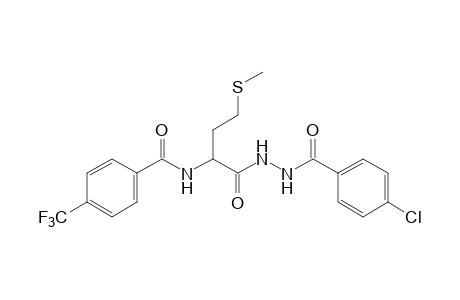 1-(p-chlorobenzoyl)-2-[N-(alpha,alpha,alpha-trifluoro-p-toluoyl)methionyl]hydrazine