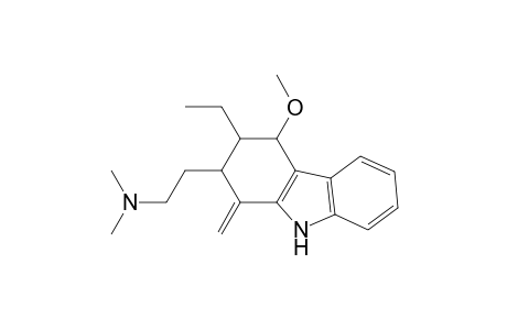 4-Methoxy-2-(2-dimethylaminoethyl)-3-ethyl-1,2,3,4-tetrahydro-1-methylene carbazole