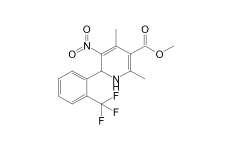 Methyl 1,2-dihydro-4,6-dimethyl-3-nitro-2-[2'-(trifluoromethyl)phenyl]pyridine-5-carboxylate