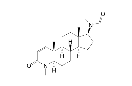 N-[(1S,3aS,3bS,5aR,9aR,9bS,11aS)-6,9a,11a-trimethyl-7-oxidanylidene-2,3,3a,3b,4,5,5a,9b,10,11-decahydro-1H-indeno[5,4-f]quinolin-1-yl]-N-methyl-methanamide