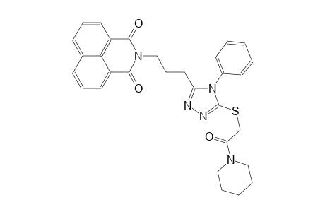 1H-benz[de]isoquinoline-1,3(2H)-dione, 2-[3-[5-[[2-oxo-2-(1-piperidinyl)ethyl]thio]-4-phenyl-4H-1,2,4-triazol-3-yl]propyl]-