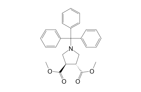 3,4-Pyrrolidinedicarboxylic acid, 1-(triphenylmethyl)-, dimethyl ester, trans-