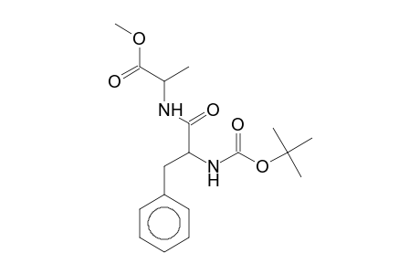 2-[[2-(tert-butoxycarbonylamino)-3-phenyl-propanoyl]amino]propionic acid methyl ester