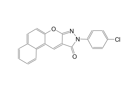 naphtho[1',2':5,6]pyrano[2,3-c]pyrazol-10(9H)-one, 9-(4-chlorophenyl)-