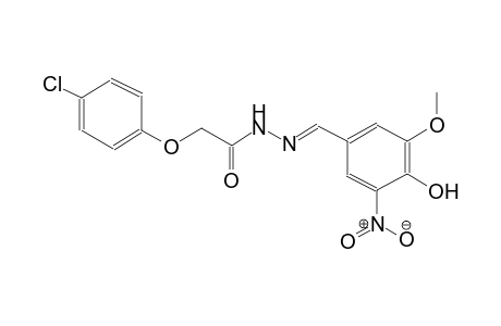 acetic acid, (4-chlorophenoxy)-, 2-[(E)-(4-hydroxy-3-methoxy-5-nitrophenyl)methylidene]hydrazide