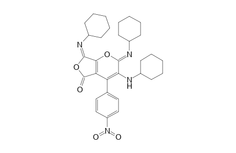 3-(Cyclohexylamino)-2,7-bis(cyclohexylimino)-4-(4-nitrophenyl)-5H-furo[3,4-b]pyran-5-one