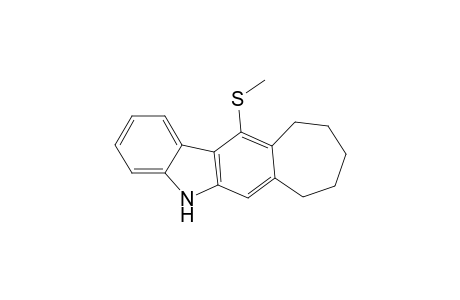 6-(Methylthio)cyclohepta[b]carbazole