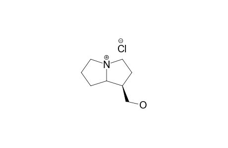 (+/-)-TRACHELANTHAMIDIN-HYDROCHLORIDE;(+/-)-2,3,5,6,7,7A-HEXAHYDRO-1H-PYRROLIZIN-1-METHANOL-HYDROCHLORIDE