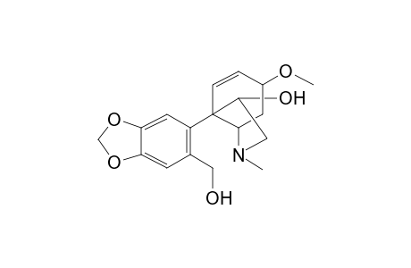 3a-[6-(Hydroxymethyl)-1,3-benzodioxol-5-yl]-6-methoxy-1-methyl-2,3,3a,6,7,7a-hexahydro-1H-indol-3-ol
