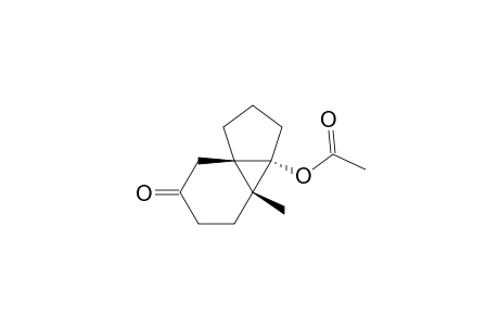1H-Cyclopenta[1,3]cyclopropa[1,2]benzen-6(7H)-one, 3a-(acetyloxy)hexahydro-3b-methyl-, (3a.alpha.,3b.alpha.,7aR*)-