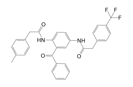 N-[3-benzoyl-4-[[2-(4-methylphenyl)-1-oxoethyl]amino]phenyl]-2-[4-(trifluoromethyl)phenyl]acetamide