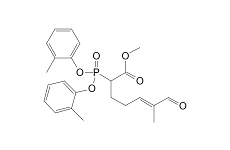 Methyl (5E)-2-[Di(o-tolyl)oxyphosphoryl]-6-methyl-7-oxohept-5-enoate