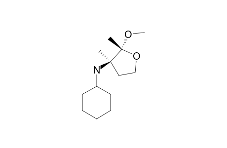 TRANS-3-(N-CYCLOHEXYLAMINO)-2,3-DIMETHYL-2-METHOXYOXOLANE