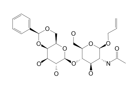 ALLYL-4-O-(4,6-DI-O-BENZYLIDENE-BETA-D-GALACTOPYRANOSYL)-2-DEOXY-2-ACETAMIDO-BETA-D-GLUCOPYRANOSIDE
