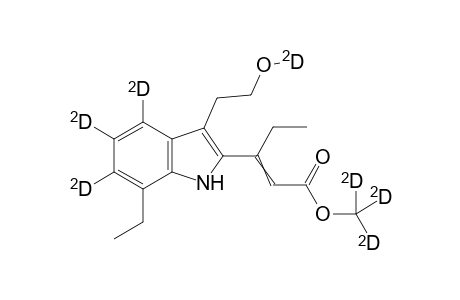 Trideuteriomethyl 3-[4,5,6-trideuterio-3-(2-deuteriooxyethyl)-7-ethyl-1H-indol-2-yl]pent-2-enoate
