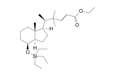 (8S,20R)-Des-A,B-20-(1',1'-dimethyl-3'-ethoxycarbonyl-allyl)-8.beta.-[(triethylsilyl)oxy]-pregnane